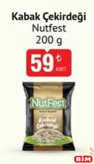 NUTFEST KABAK ÇEKİRDEĞİ 200 G fiyat ve kampanya bilgisi